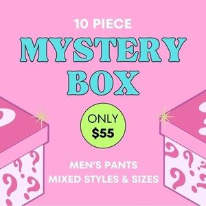 Men’s 10 Piece Mixed Sizes & Styles Pants Reseller Mystery Box